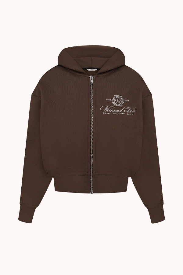 ЗІП ХУДІ ВКОРОЧЕНЕ WEEKEND CLUB Brown