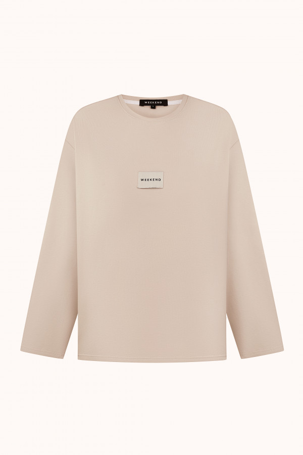 ЛОНГСЛІВ WEEKEND ICONIC WEAR Biege