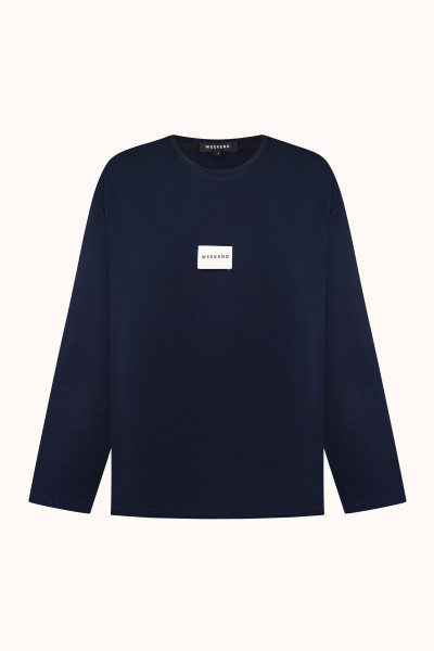 ЛОНГСЛІВ WEEKEND ICONIC WEAR Blue Navy