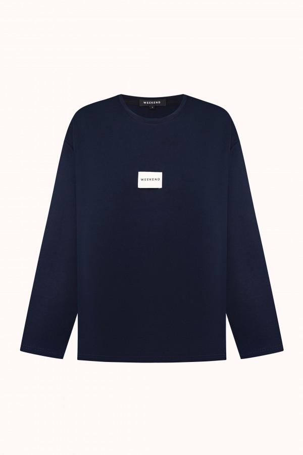 ЛОНГСЛІВ WEEKEND ICONIC WEAR Blue Navy