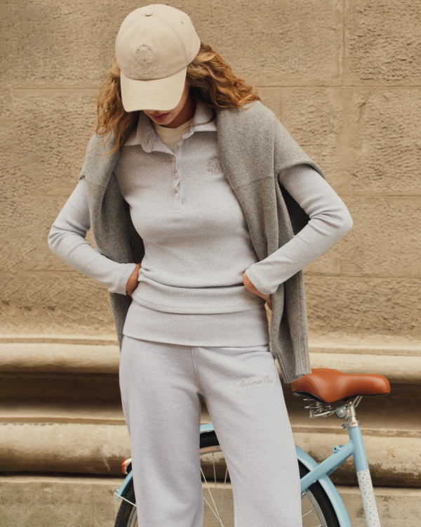  БРЮКИ З ВІДВОРОТНИМ ПОЯСОМ | LIGHT HEATHER GREY / GREY