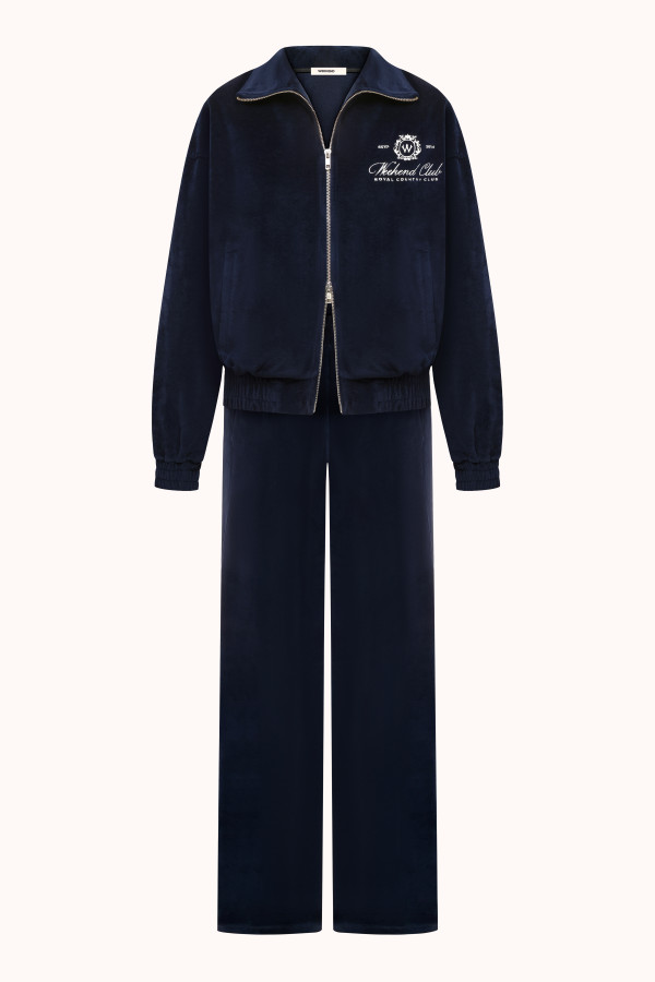 КОСТЮМ VELOUR | NAVY BLUE / MILK
