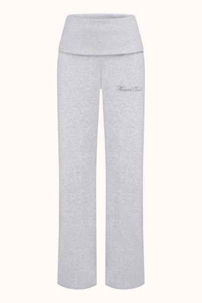 БРЮКИ З ВІДВОРОТНИМ ПОЯСОМ | LIGHT HEATHER GREY / GREY