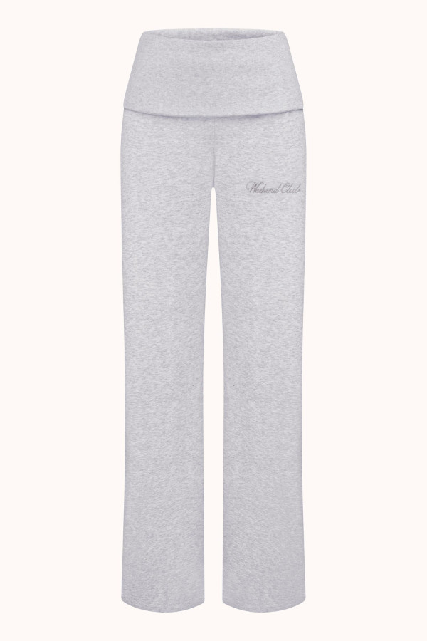  БРЮКИ З ВІДВОРОТНИМ ПОЯСОМ | LIGHT HEATHER GREY / GREY