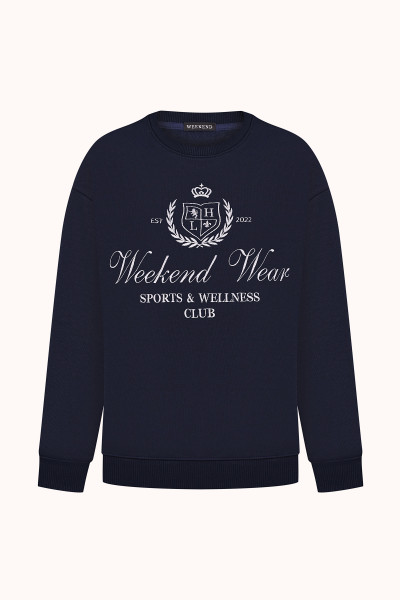 СВІТШОТ WEEKEND WEAR Blue Navy