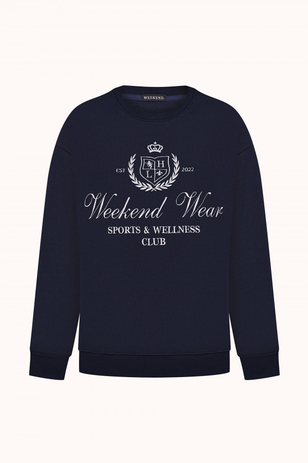 СВІТШОТ WEEKEND WEAR Blue Navy