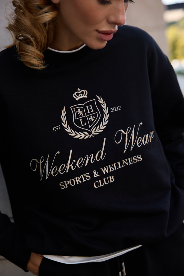 СВІТШОТ WEEKEND WEAR Black