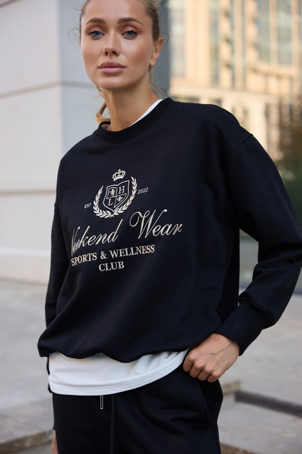 СВІТШОТ WEEKEND WEAR Black