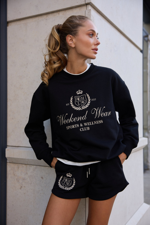 СВІТШОТ WEEKEND WEAR Black