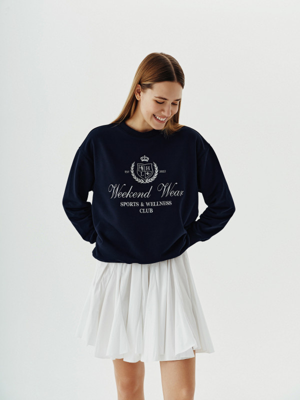СВІТШОТ WEEKEND WEAR Blue Navy