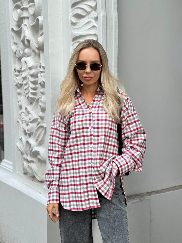 СОРОЧКА WEEKEND WEAR Bordo Check