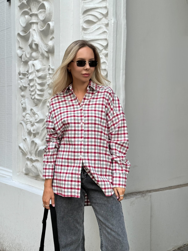 СОРОЧКА WEEKEND WEAR Bordo Check