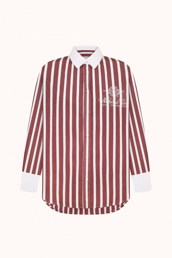 СОРОЧКА WEEKEND WEAR Bordo